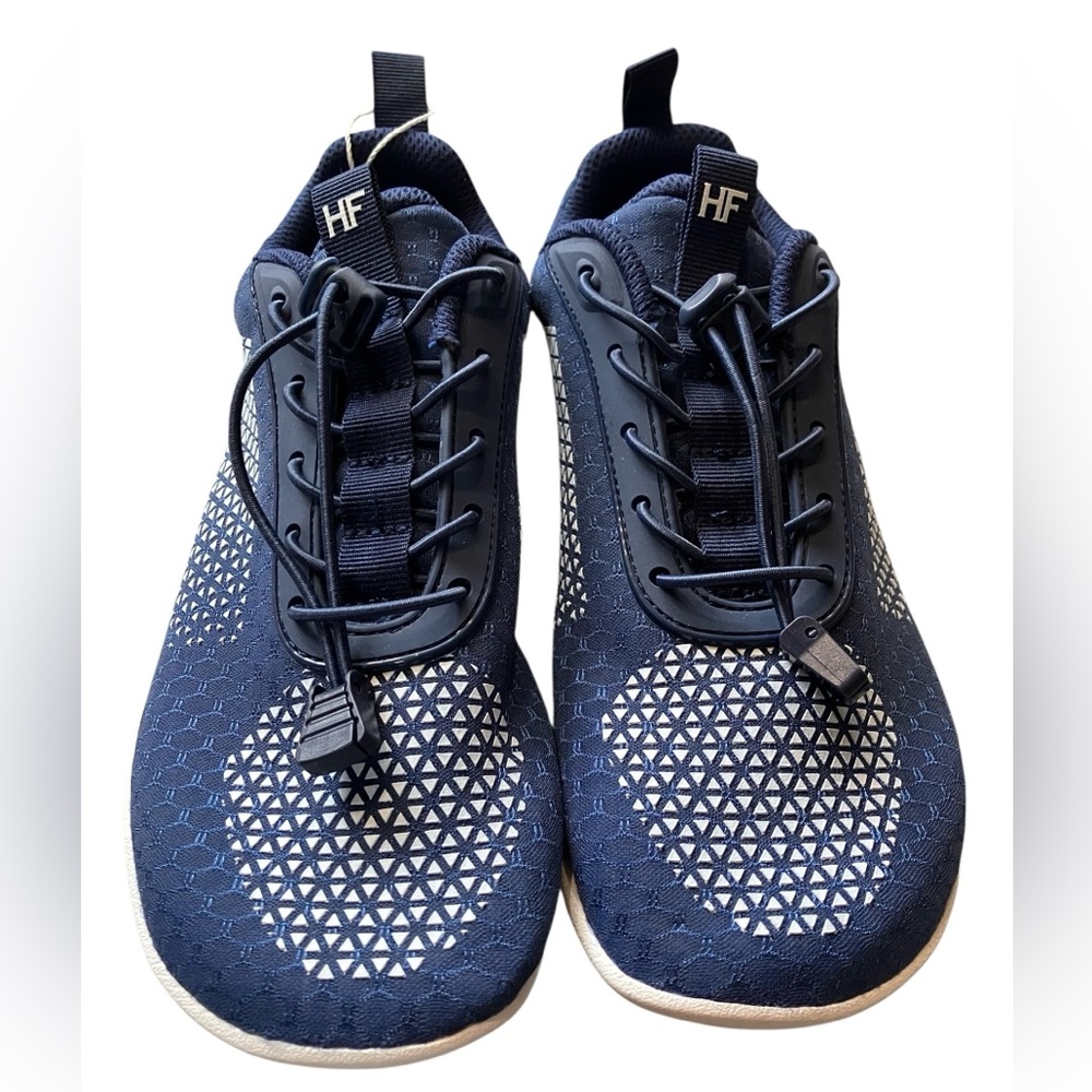 Hike Footwear Minimalist Walking Shoes US Women's 6 EU 36 Navy Blue Wide Toe Box